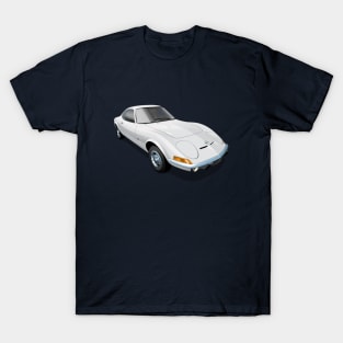 1972 Opel GT in white T-Shirt